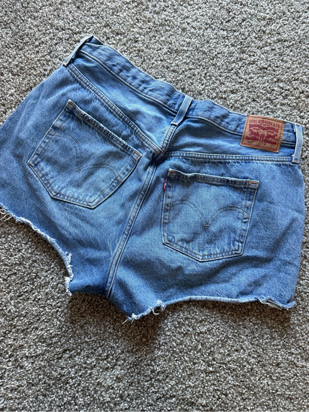 Levi's Light Blue Denim Cutoff Shorts